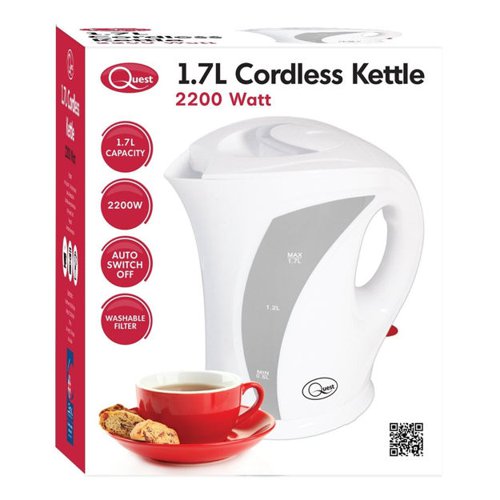 ValueX Cordless White Jug Kettle 1.7L