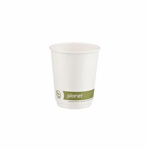 Planet 8oz Double Wall Plastic-Free Cups Hot Drink (Pack of 25) PFHCDW08