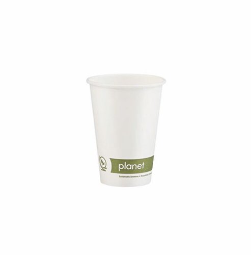Planet 7oz Single Wall Plastic-Free Paper Hot Cup (Pack of 50) PFHCSW07