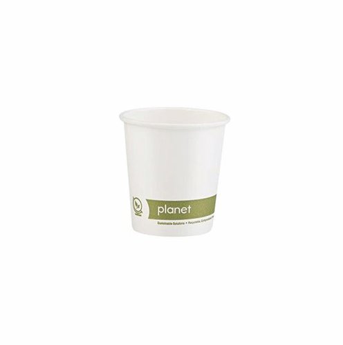 Planet 4oz Single Wall Plastic-Free Hot Cup (Pack of 50) PFHCSW04