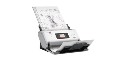 The WorkForce DS-30000 is Epson's first compact A3 desktop scanner. Designed for busy office environments, it features a high-capacity feeder, wide media scanning capabilities and a touchscreen front panel that puts users in control to scan up to 30,000 pages per day