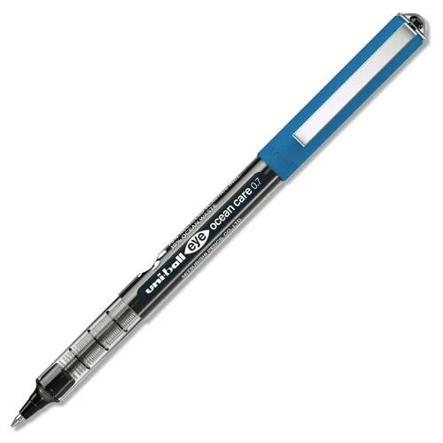 uni-ball Eye Fine UB-157ROP Ocean Care Liquid Ink Rollerball Pen 0.7mm Tip 0.5mm Line Black (Pack 12) - 274399000