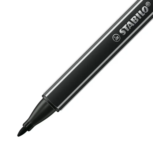 SS50342 Stabilo PointMax Nylon Sign Pen Black (Pack of 10) 488/46