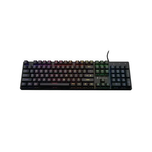 Verbatim SureFire KingPin M2 Gaming Keyboard Full-size (100%) USB Mechanical QWERTY RGB LED Black Metallic 48719