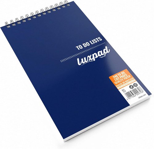 Silvine Luxpad Wirebound Things To-Do Book 203 x 127mm 240 Pages Ruled Blue (Pack 5) - 224