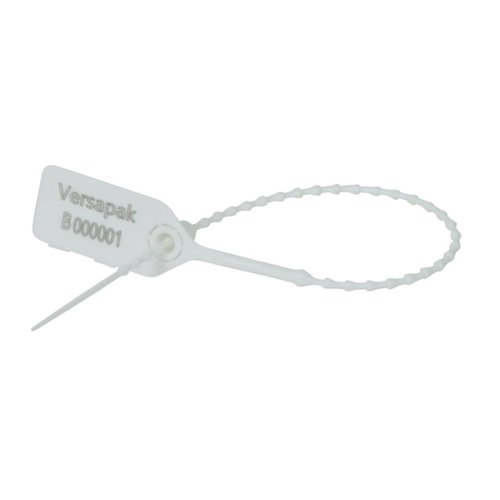 Versapak Versalite Plastic Security Seal White (Pack of 1000) PFSIG0198 - VP00313