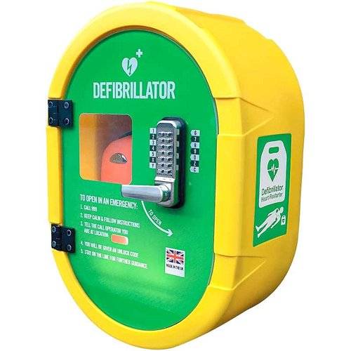 DefibSafe Outdoor AED Cabinet with Keypad Lock - K914