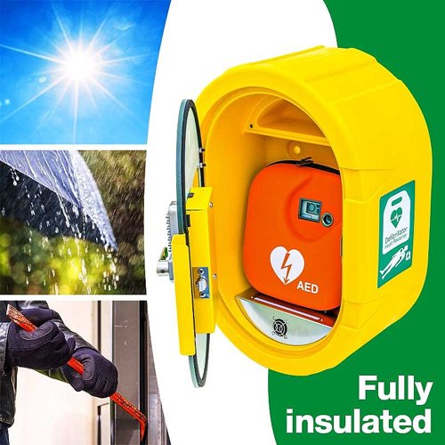 DefibSafe Outdoor AED Cabinet with Keypad Lock - K914