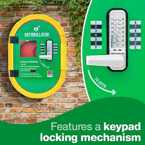 DefibSafe Outdoor AED Cabinet with Keypad Lock - K914