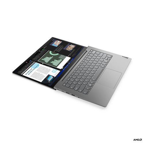 8LEN21DK000A | Produce your best work yet with the Lenovo ThinkBook 14 Gen 4 laptop. This device is packed with powerful features like AMD Ryzen™ 5000 Series Mobile Processors with Radeon™ Graphics, plus optional dual SSD storage and up to Wi-Fi 6E connectivity. Its 14'' display boasts up to FHD resolution with vivid brightness, optional touchscreen, and 100% sRGB colour gamut, so you can see every detail of your work and navigate through your screen with ease.