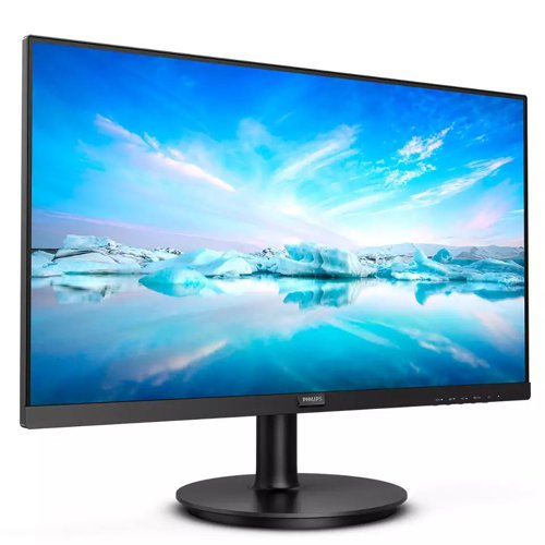 8PH271V8LA | Vivid, crisp images beyond boundariesPhilips V line wide-view monitor gives viewing beyond boundaries, great value with essential features. Adaptive-Sync delivers smooth video display. Features like anti-glare, LowBlue mode and flicker-free for easy-on-the-eyes.