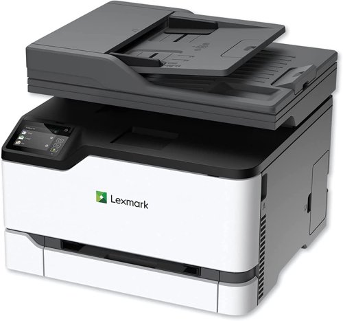 8LE40N9473 | Small workgroup colour versatility is easy to deploy and share with the compact, lightweight Lexmark CX431adw multifunction. It combines printing at up to 24 ppm with automatic scanning at up 90 images per minute plus copying and faxing. Take control with a 7.2 cm touch screen and connect via Wi-Fi and more