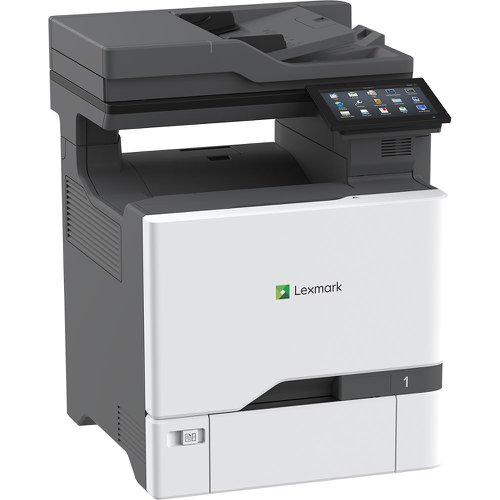 8LE47C9593 | The Lexmark CX730de is designed for performance, security, and ease of use for mid-to-large workgroups at speeds up to 40 pages per minute. Single-pass two-sided scanning and a 17.8 cm tablet-like touchscreen make handling your tasks easy. Replacement cartridges with Unison™ Toner yield up to 22,000/10,500 black/colour pages to keep you going.