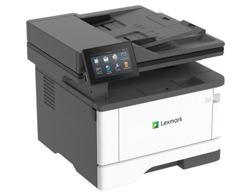 8LE29S8113 | The Lexmark MX432adwe monochrome all-in-one brings scalable solution support and enterprise-level security to small workgroups at up to 40 ppm. Compact size with Trusted Platform Module (TPM) standard. Print release capability and managed print services (MPS) eligibility. Large easy-to-use touchscreen provides consistent performance across fleet. Print from anywhere with standard Wi-Fi and full mobile support.