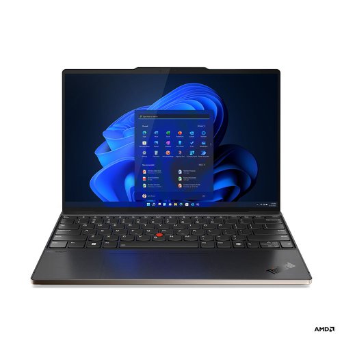 8LEN21D20011 | A 13.3'' business laptop power-packed with AMD Ryzen™ PRO 6000 U Series. Hyper-secure chip-to-cloud technology with Microsoft Pluton. Superb videocalls with AI-based audio and enhanced visuals. Refined keyboard with dual-function TrackPoint and glass haptic TouchPad. 100% rapid-renewable and compostable packaging.