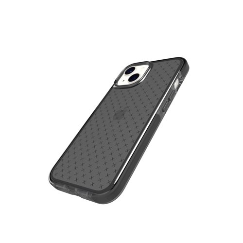 Tech 21 Evo Check Smokey Black Apple iPhone 14 Mobile Phone Case