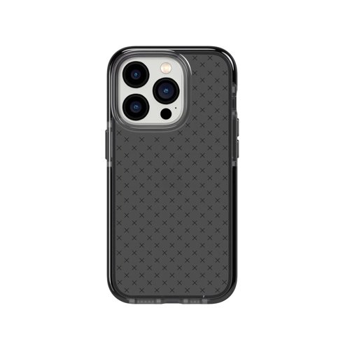 Tech 21 Evo Check Smokey Black Apple iPhone 14 Pro Mobile Phone Case