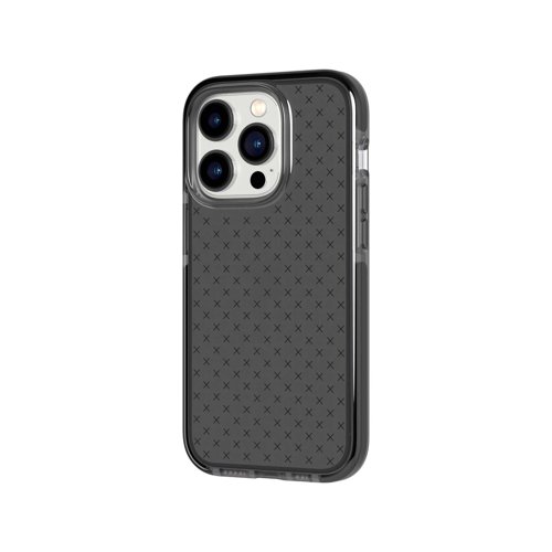 Tech 21 Evo Check Smokey Black Apple iPhone 14 Pro Mobile Phone Case
