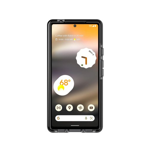 Tech 21 Evo Check Smokey Black Google Pixel 6a Mobile Phone Case Tech 21