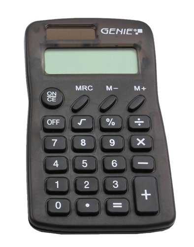 ValueX 8 Digit Pocket Calculator Black 12592