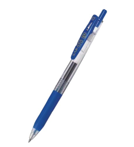 37262ZB | The Sarasa Clip gel ink pen is a unique twist on the original Sarasa gel pen. It has smooth water-based pigment ink that is long lasting and waterproof, as well as a comfort grip and sprung binder clip!