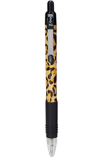 Zebra Z-Grip Animal Ballpoint Pen Cheetah Print Medium Point Black (Pack 12) - 16803 Ballpoint & Rollerball Pens 37248ZB