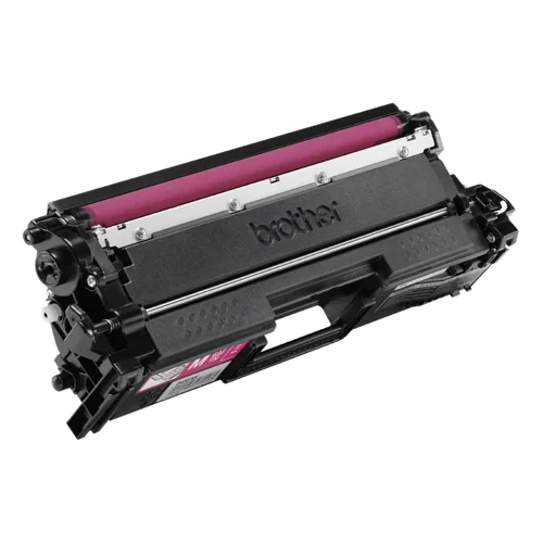 BRTN821XLM | This genuine replacement TN821XLM magenta high yield toner cartridge, is design to produce crisp clear print outs, time and time again.   Compatible with a range of printers, our easy to install cartridges will help you produce long-lasting documents that won’t smudge or fade over time.  Brother consider the environmental impact at every stage of your toner cartridge life cycle, reducing waste at landfill. All our hardware and toner cartridges are built to have as little impact on the environment as possible. Genuine Brother TN821XLM Laser toner cartridge - worth it every time. 