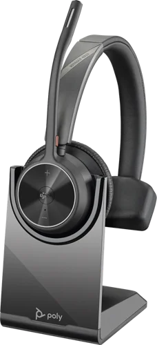 HP Poly Voyager 4310 UC Wireless USB-C Monaural Headset with Charging Stand Headsets & Microphones 8PO77Y96AA
