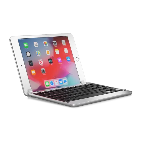 Brydge 7.9 Inch Bluetooth QWERTY English Apple iPad Mini Silver Keyboard Case
