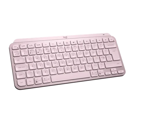 Logitech MX Keys Mini RF Wireless Bluetooth QWERTY English Keyboard Rose Pink 8LO920010497 Buy online at Office 5Star or contact us Tel 01594 810081 for assistance