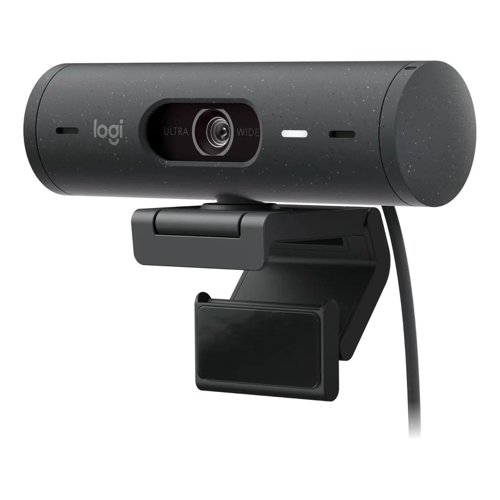 8LO960001422 | PUT YOUR BEST SELF FORWARDFeel confident in every hybrid meeting with a webcam that brings personality and ease to your office setup. Auto light correction and noise-reducing mics ensure you look and sound clear and natural in every meeting you join.BE FULLY PRESENTJoin any business meeting feeling confident, engaged, and authentic with a webcam that lets you be your best self.LIFT YOUR VOICEBe sure your colleagues hear what you have to say, even when you’re without your headset or earbuds. Noise-reducing mics filter out background sound and enhance your voice so you're heard clearly and not the noise around you.SHOW YOUR WORKUse the innovative new Show Mode to tilt the camera down and present sketches, work in progress, and other objects on your desk. The included mount features a micro-suction pad that secures the webcam to the back of your monitor, allowing you to make quick adjustments with one hand. Download Logi Tune for free to enable Show Mode.MADE FOR MEETINGSEasily join a meeting using your preferred video meeting app. Brio 500 is compatible with most meeting and calling platforms and is certified for use with Microsoft Teams, Google Meet, Zoom.INSTANT PRIVACYRotate the integrated privacy shutter to completely block the camera when you don’t wish to be seen. Designed to protect your privacy. Engineered for easy operation.