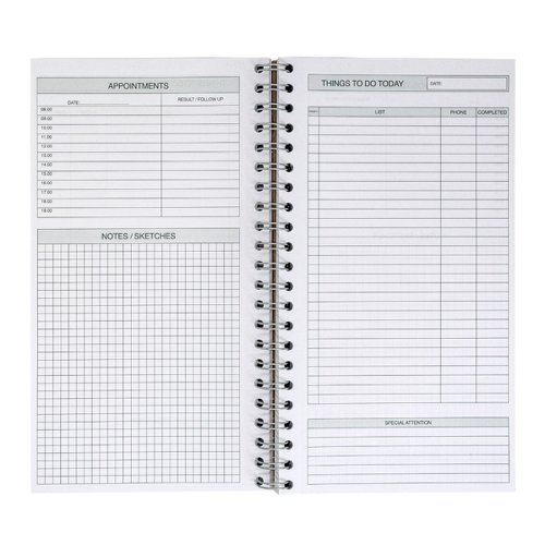 How satisfying is it when you've completed your to-do list and get to tick it off? And now you can protect the planet whilst doing so! Our Recycled things to-do today pad allows you to write all of your tasks in one place and keep on top of your busy schedule. The pad is made from 100% recycled material and can be recycled after use - yes, even the wire. Simply tear out the pages and cover and place them into your recycling bin! Then, recycle the wire with your household metals. The pad measures 152mm x 280mm and contains 115 sheets of high-quality 80 GSM paper. The compact size is great for placing in your school, college and university bags, or on your desk. Included in the pad is an assortment of planning sections including a  to-do list, a special attention section, an appointment schedule and a notes/sketches squared section. Each sheet has a micro-perforated edge so you can easily tear it out once complete. So, why not choose an eco-friendly alternative for writing down your to-dos? 