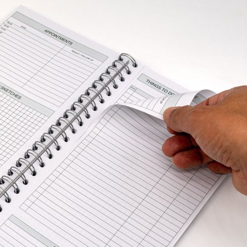 How satisfying is it when you've completed your to-do list and get to tick it off? And now you can protect the planet whilst doing so! Our Recycled things to-do today pad allows you to write all of your tasks in one place and keep on top of your busy schedule. The pad is made from 100% recycled material and can be recycled after use - yes, even the wire. Simply tear out the pages and cover and place them into your recycling bin! Then, recycle the wire with your household metals. The pad measures 152mm x 280mm and contains 115 sheets of high-quality 80 GSM paper. The compact size is great for placing in your school, college and university bags, or on your desk. Included in the pad is an assortment of planning sections including a  to-do list, a special attention section, an appointment schedule and a notes/sketches squared section. Each sheet has a micro-perforated edge so you can easily tear it out once complete. So, why not choose an eco-friendly alternative for writing down your to-dos? 