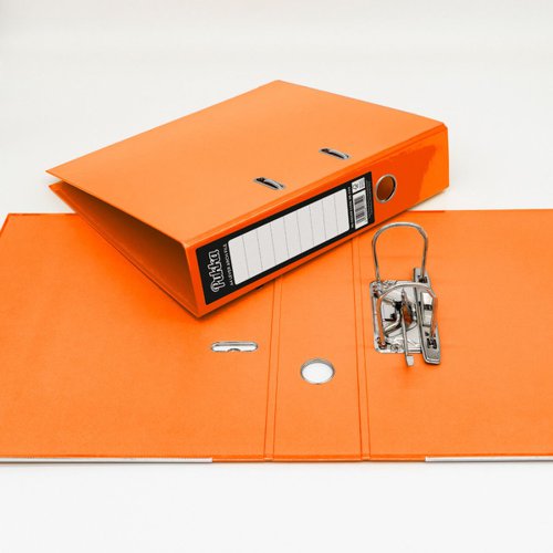 17438PK | Keep your important paperwork safe and organised with the Brights Lever Arch File from Pukka. Featuring two ring bindings, you can easily store your work away by hole-punching the sheet or inserting plastic sleeves, while a locking mechanism offers extra security. Ideal for work, school or home, this file is a great way to organise important documents, schoolwork or scrapbook pages.