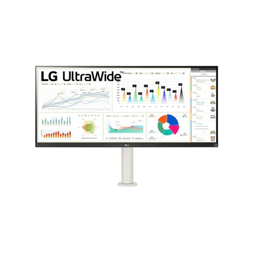 8LG34WQ680W | This LG 34'' monitor allows you to have more space for multi-tasking, with an immersive ultrawide FHD 2560x1080 resolution. The outstanding colour accuracy and wide viewing angle allows you to become immersed into an incredible gaming experience. With an ergonomic stand this monitor can be moved and placed into a preferred and comfortable position, adjusting for height, tilt, swivel, extend and retract.