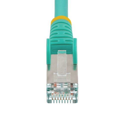 StarTech.com 7m CAT6a Snagless RJ45 Ethernet Aqua Cable with Strain Reliefs Network Cables 8STNLAQ7MCAT6A