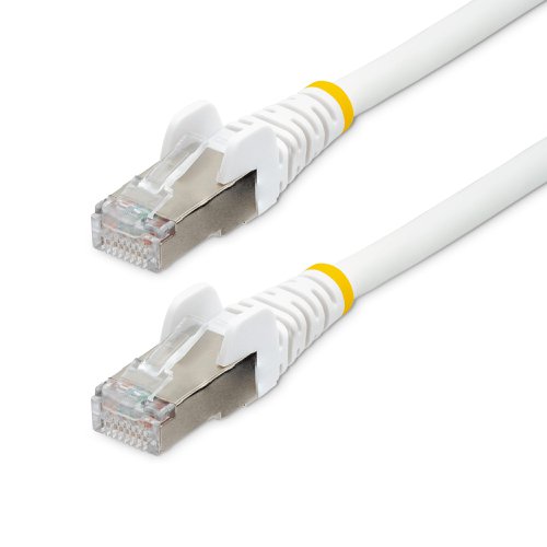 StarTech.com 5m CAT6a Snagless RJ45 Ethernet White Cable with Strain Reliefs Network Cables 8STNLWH5MCAT6A