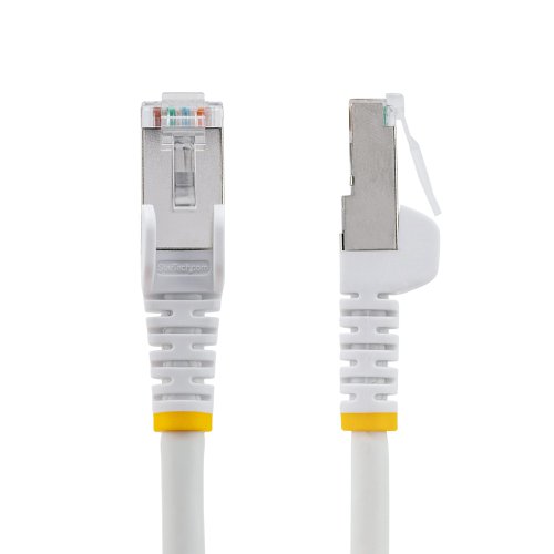 Our shielded Cat6a cables ensure fast and dependable 10 Gigabit network connections by protecting against electromagnetic interference (EMI/RFI) and noise. The result is a fast and safe network.Each cable is tested for up to 500 MHz frequency and is more than suitable for 10GBase-T Ethernet networks.Plus, the RJ45 connectors are both snagless and moulded to prevent damage to the connector clips and the cable. This helps to avoid accidental disconnections and decreases in network performance.Available in a variety of lengths and colours, our shielded Cat6a cables help you complete your network solutions, allowing you to organize your cable runs and identify network connections.