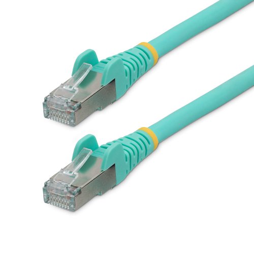 StarTech.com 7.5m CAT6a Snagless RJ45 Ethernet Aqua Cable with Strain Reliefs