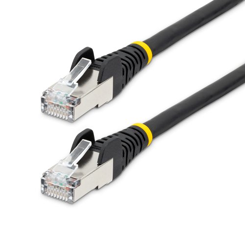 StarTech.com 50cm CAT6a Snagless RJ45 Ethernet Black Cable with Strain Reliefs Network Cables 8STNLBK50CCAT6A