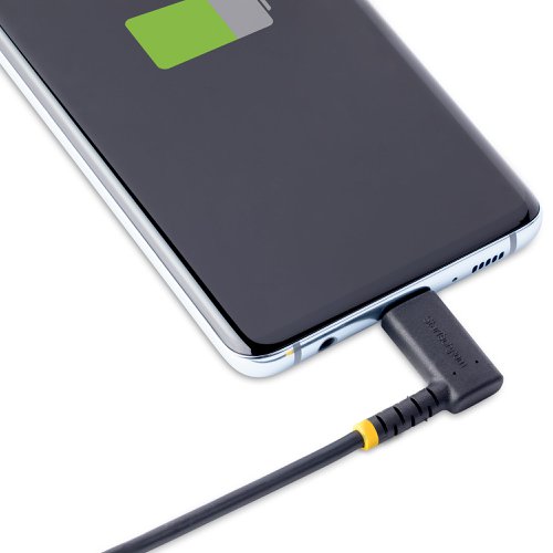 StarTech.com 1m USB C to Lightning Angled Black Cable