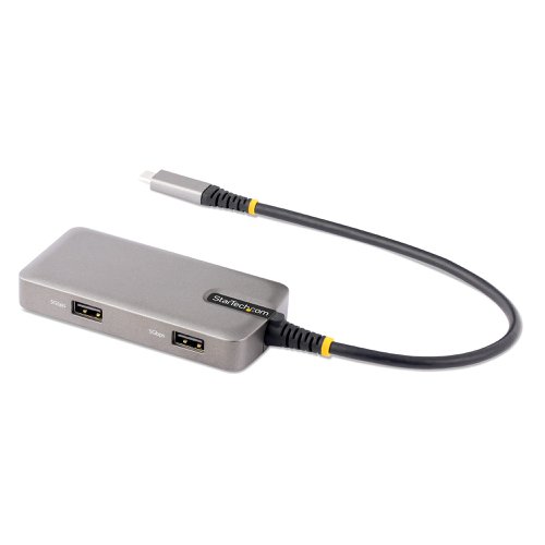 8ST103BUSBCMULTI | This Works With Chromebook (WWCB) certified USB-C Multiport Adapter supports up to 4K 60Hz HDMI 2.0b (HDR10) via DP Alt Mode. The USB-C dock converts a USB-C laptop or tablet, such as a Chromebook, Dell XPS, or a MacBook, into a workstation. The adapter connects to a host computer's USB-C, USB4, or Thunderbolt 3/4 port. It features one HDMI video output, a 2-Port USB 3.2 Gen 1 (5 Gbps) Hub, and Gigabit Ethernet. Connect a laptop USB-C power supply to the dedicated USB Power Delivery (PD) 3.0 port, located on the Multiport Adapter, to charge the laptop. The Multiport Adapter features an extra-long built-in 12-inch (30 cm) USB-C host cable.This USB-C Multiport Adapter is tested and certified to meet Google's compatibility standards ensuring seamless operation with Chromebook devices. The Multiport Adapter is ideal for setup and deployment in business and education environments. Automatic firmware updates are available through ChromeOS for maximum security, compatibility, and performance.