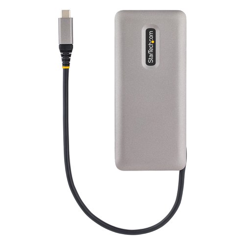 This 4-Port USB-C Hub expands the connectivity of a USB-C laptop. This hub features four USB 3.2 Gen 2 (10Gbps) enabled ports, three USB-C and one USB-A, that support high-bandwidth USB peripherals. Connect the attached USB-C cable to a USB Type-C™ or Thunderbolt™ 3/4 port, located on the host computer, to enable the quick connection of up to 4 peripherals.Convenient Portability and Easy SetupThis USB-C hub is a compact and lightweight portable laptop accessory.?It draws up to 15 Watts of power from the host laptop. The hub is bus powered and provides up to 2A of power to each port.The attached cable measures 9.8in (25cm) in length. This cable can be stored when the hub is being transported in a laptop bag, facilitating tangle-free stow-away portability.USB-C & USB-A CompatibilityWith one Type-A and three Type-C ports, and backward compatibility with USB 3.2 Gen 1 (5Gbps) and USB 2.0 (480Mbps), this USB hub supports new and legacy USB devices. Connect flash drives, video capture devices and external hard drives, with data transfer speeds of up to 10Gbps. This USB Type-C hub enhances productivity, providing the connections needed for the efficient use of multiple peripherals.Hassle-Free Plug-and-Play InstallationThe 4-Port USB Hub is OS independent. It supports all operating systems including Windows, macOS, ChromeOS, iPad OS and Android. This adapter is plug-and-play, requiring no software or drivers.This product is backed for 3-years by StarTech.com, including free lifetime 24/5 multi-lingual technical assistance.
