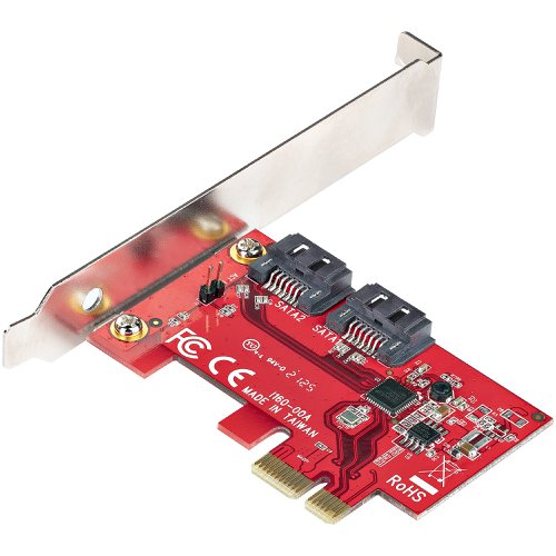 StarTech.com 2 Port 6Gbps PCIe SATA Expansion Card 8ST10357294 Buy online at Office 5Star or contact us Tel 01594 810081 for assistance