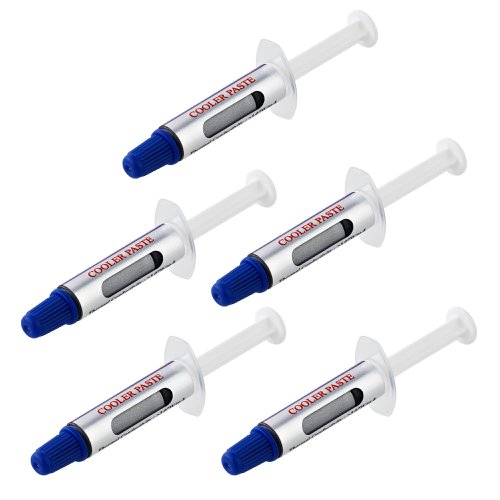 8ST10361329 | This 5-Pack of thermal paste works with a heat sink to improve heat dissipation from integrated computer chips such as CPUs. The thermal paste features CE and RoHS certifications so you can rest assured it's safe for its intended use.Reliable PerformanceThis thermal paste, also known as silver grease, is a metal-based compound that contains over 50% metal oxide to offer better thermal conductivity than standard heat transfer pastes. SILV5-THERMAL-PASTE performs reliability in temperatures of -22°F to 365°F (-30°C to 180°C) with thermal conductivity of 3.07 W/m-K at 25 °C or greater. This performance makes the compound ideal for servicing & maintaining workstations, desktop computers and servers, and is best suited for CPUs with TDP of up to 65WResealable 1.5g Syringe TubesEach tube included in this five pack contains 1.5g of paste, sufficient for 4 to 6 applications, for 20 to 30 applications in total. Each unit is packaged in a syringe for easy application, that's re-sealable to prevent the product from drying between use. Plus, five included units make it ideal for distribution to different workstations throughout the work place.SILV5-THERMAL-PASTE is backed by a StarTech.com 2-year warranty, including free lifetime 24/5 multi-lingual, North American based, technical assistance.
