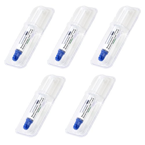 StarTech.com Thermal Paste Pack of 5 Re-sealable Syringes CPU Heat Sink Thermal Grease Paste