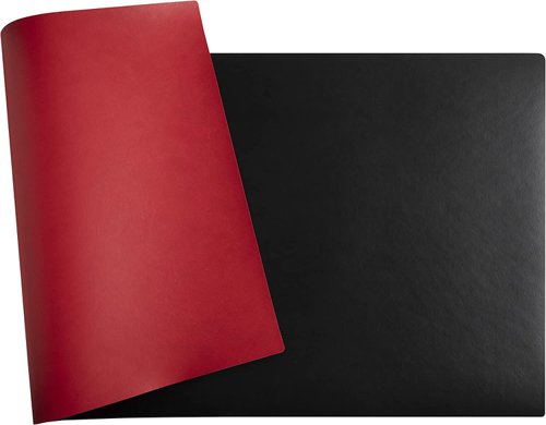Exacompta Home Office Desk Mats 35x60cm Black/Red 29121E
