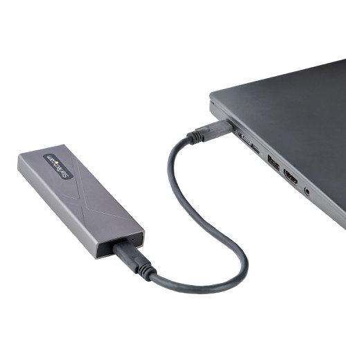 StarTech.com USB-C 10Gbps to M.2 NVMe or M.2 SATA SSD Enclosure Tool-free StarTech.com