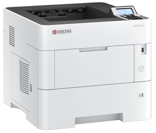 8KY110C0X3NL0 | A Real WorkhorseThe high performance of the ECOSYS PA5000x, paired with optimal data protection solutions, make this the perfect fit for small and mid-sized workgroups. With up to 50 pages per minute in excellent 1,200 dpi resolution and fast time to first print of only 5.4 seconds, this ECOSYS combines high productivity with cost savings.