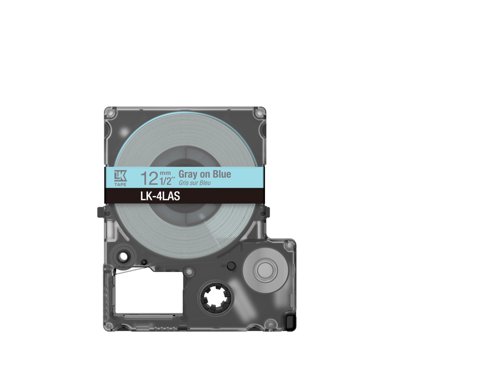 EPC53S672106 - Epson LK-4LAS Gray on Soft Blue Tape Cartridge 12mm - C53S672106